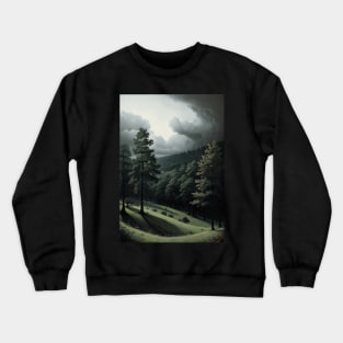 Cool Summer Morning in a Pine Forest Crewneck Sweatshirt